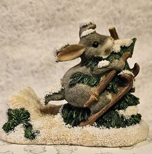 Charming Tails Figurine Who Put That Tree There Vintage
